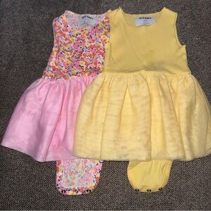 Old Navy Floral and Yellow Dresses
